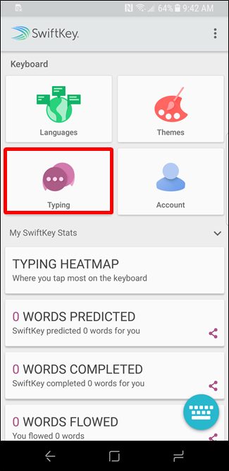 Скриншот: страница Clipboard в SwiftKey