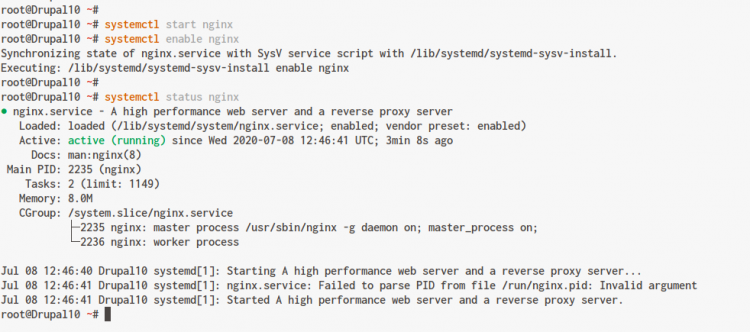 Drupal 9 на Debian 10 с LEMP и Let's Encrypt