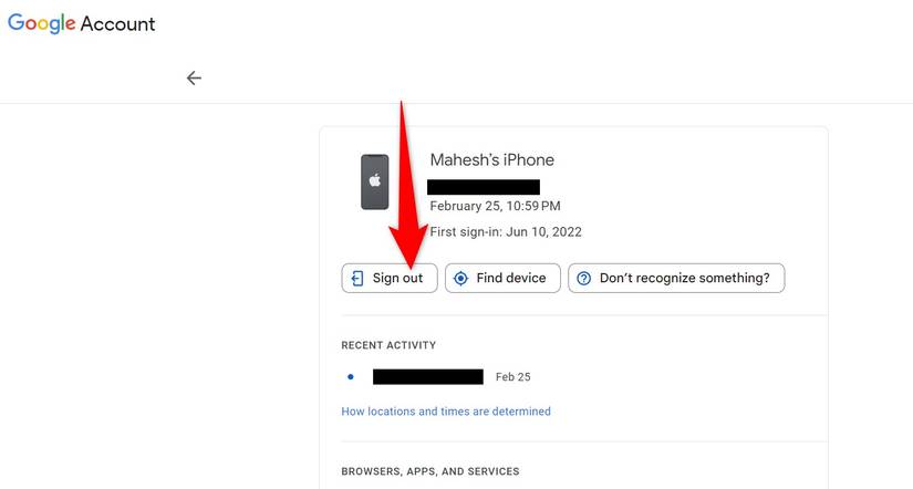 Выделена кнопка