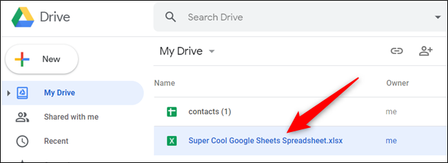 Дважды щёлкните файл, чтобы открыть предварительный просмотр или редактирование.