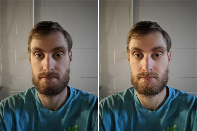 portrait light before and after