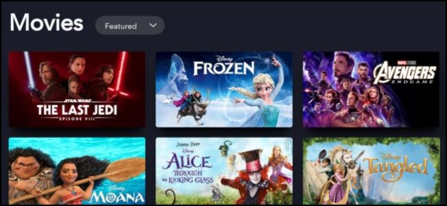 Disney+ Movie Library
