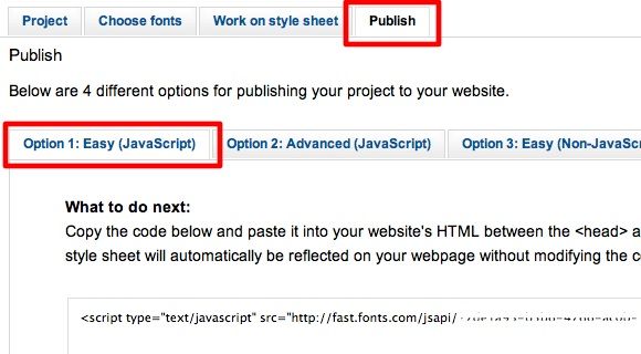 Вкладка Publish с простым вариантом публикации