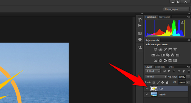 Изменить размер слоя в Photoshop