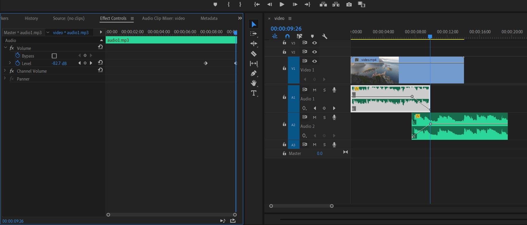 создание кроссфейда через кейфреймы