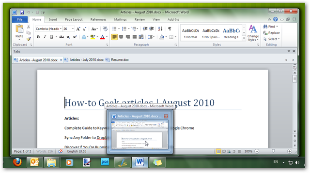 Управление надстройками через вкладку Add-ins в Word 2010