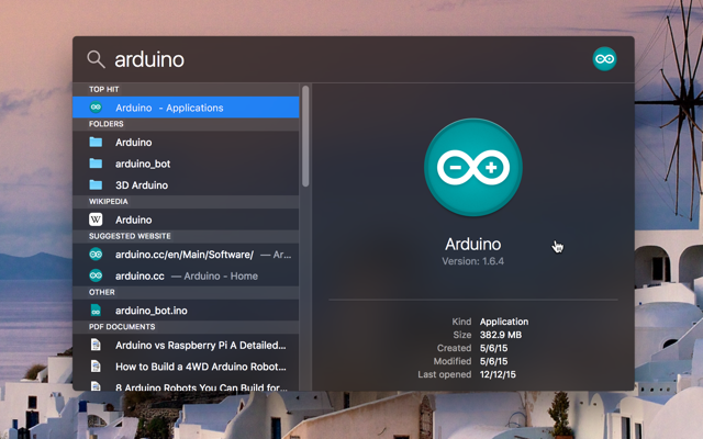 spotlight-arduino-search