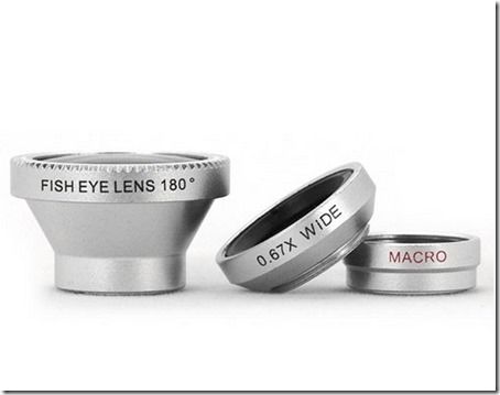Фото: набор сменных объективов для смартфона широкоугольный и макро