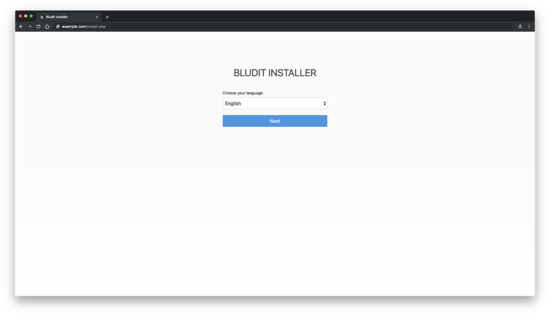 Установка Bludit на Debian 9 с NGINX