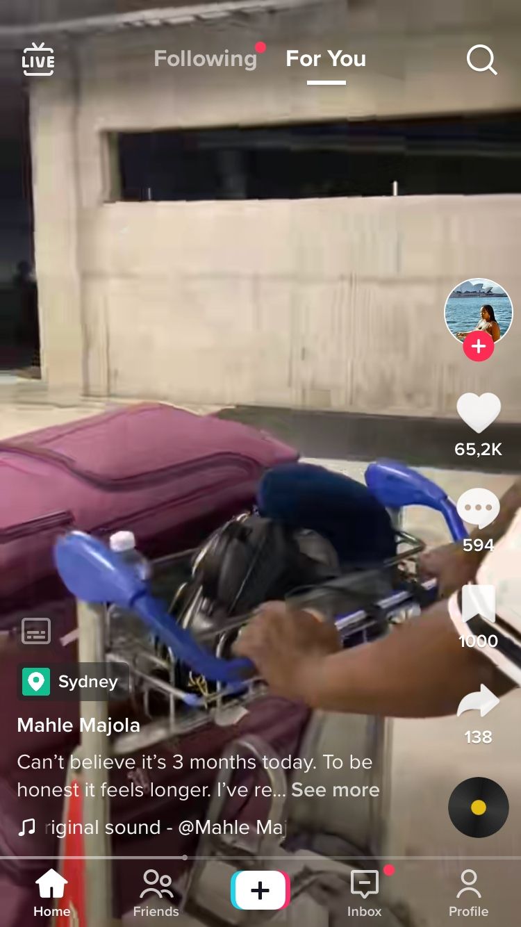 Видео TikTok на мобильном