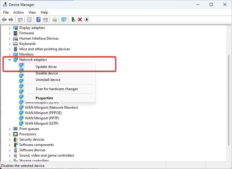 Удаление устройства в Диспетчере устройств