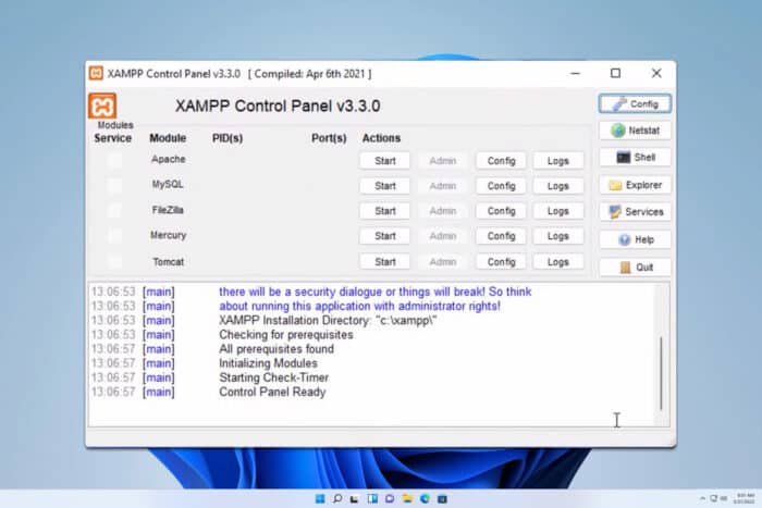 Как скачать XAMPP для Windows 11