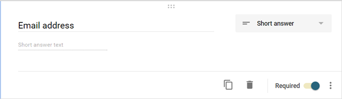 Добавление вопроса 'Адрес электронной почты' в Google Формы