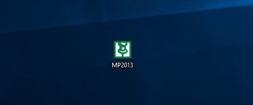 Janela do Windows exibindo o arquivo MP2013 pronto para abrir