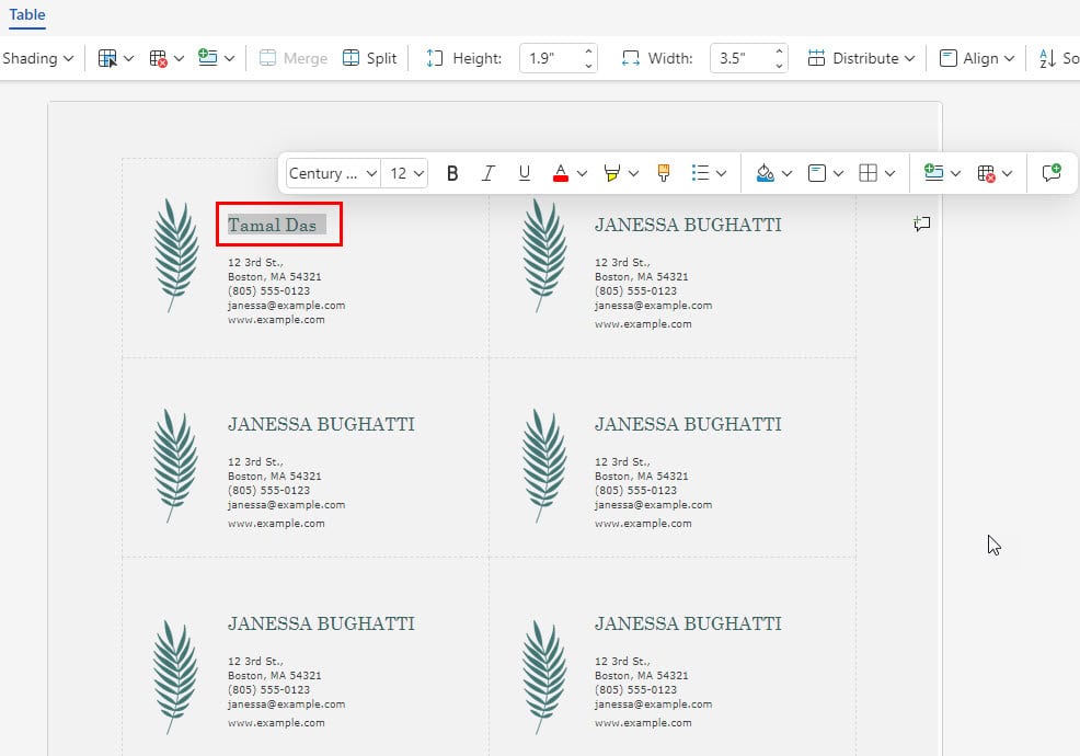Редактирование имени в веб‑версии