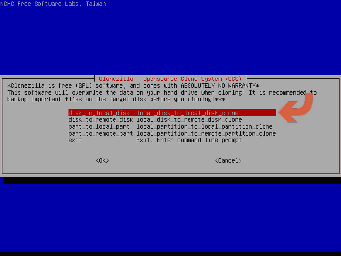 выбор disk_to_local_disk для клонирования