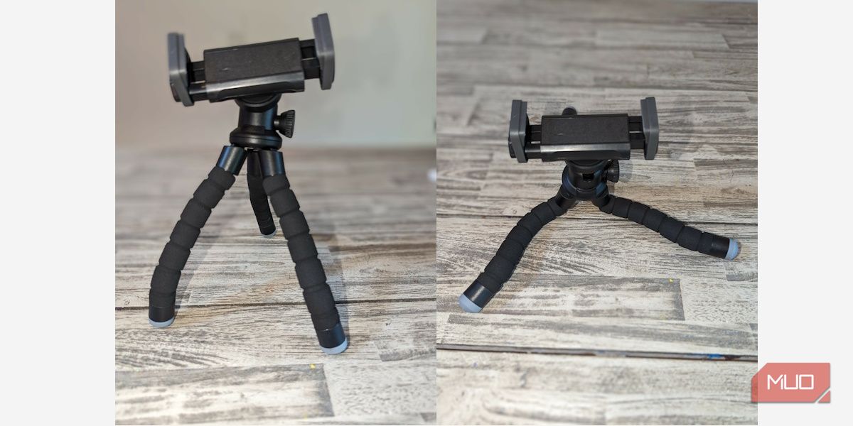 Настройка гибкого штатива для телефона