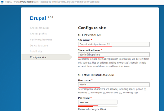 Конфигурация сайта Drupal