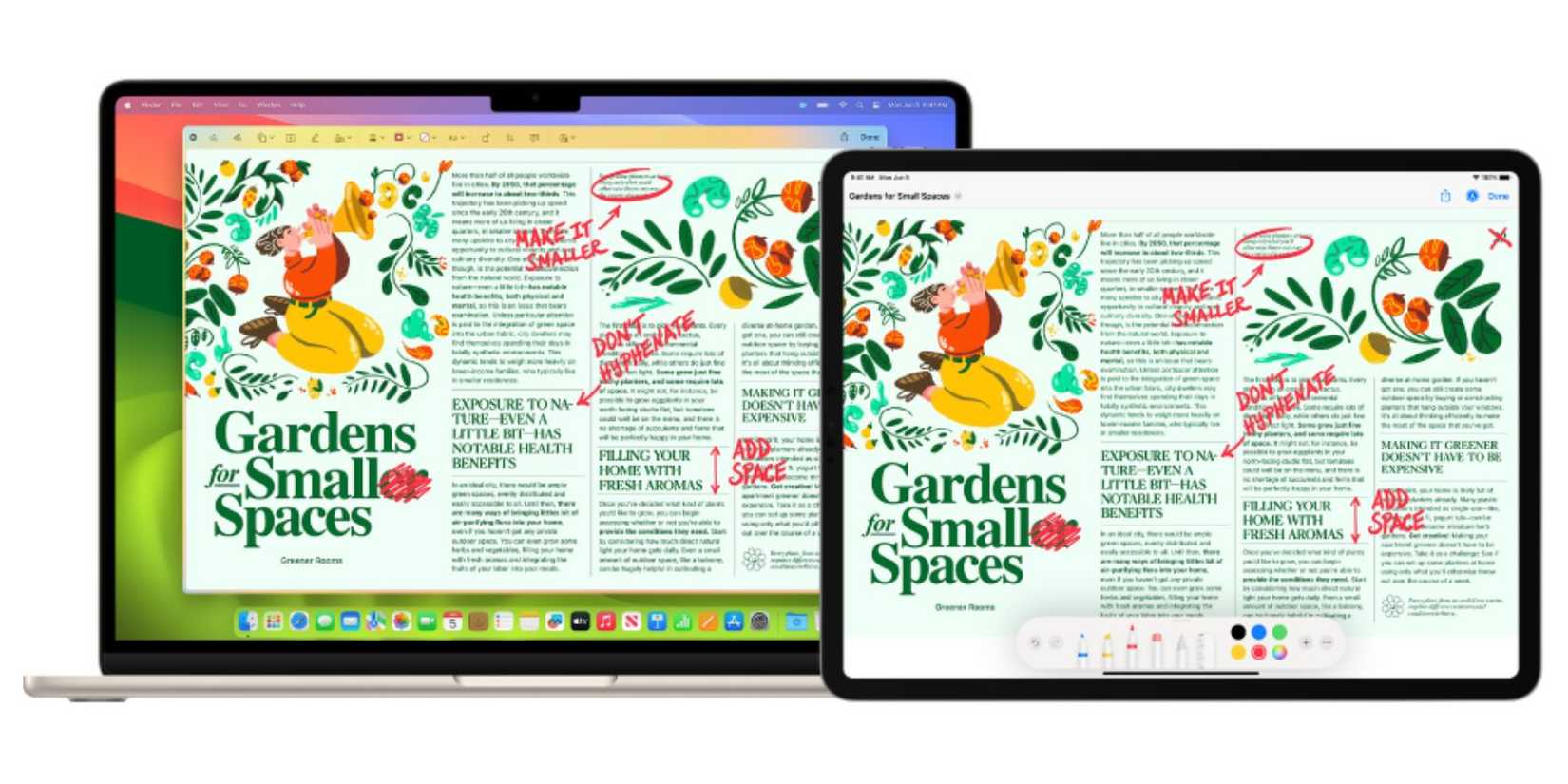 MacBook и iPad рядом — демонстрация Sidecar