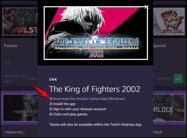 Ссылка для скачивания Amazon Games App