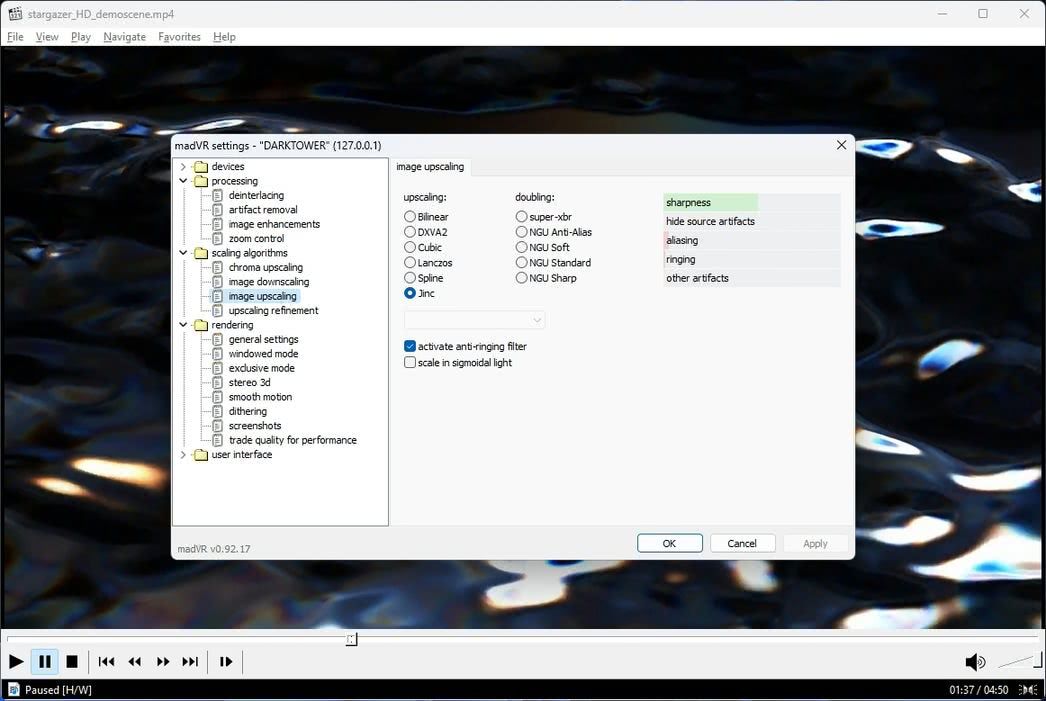 MadVR Image Upscaling