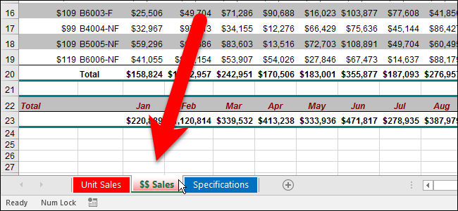 Как изменить цвет вкладок в Excel