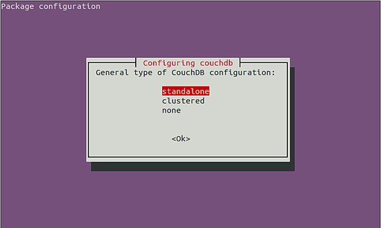 Выбор режима standalone для CouchDB
