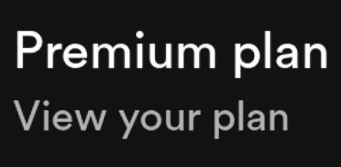 Android Spotify Premium Plan