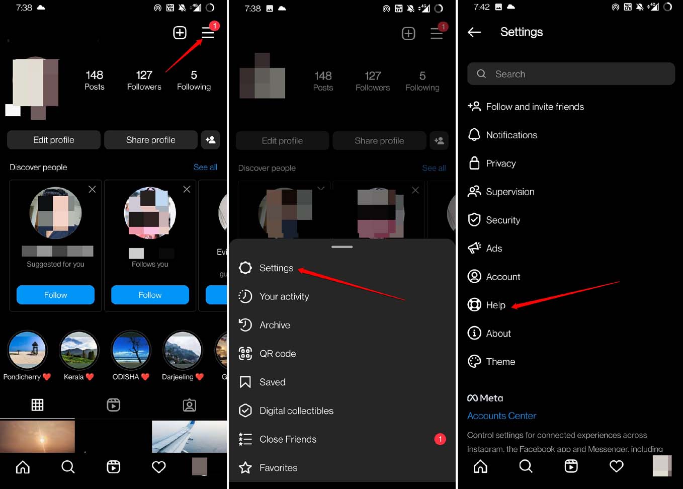instagram help and support