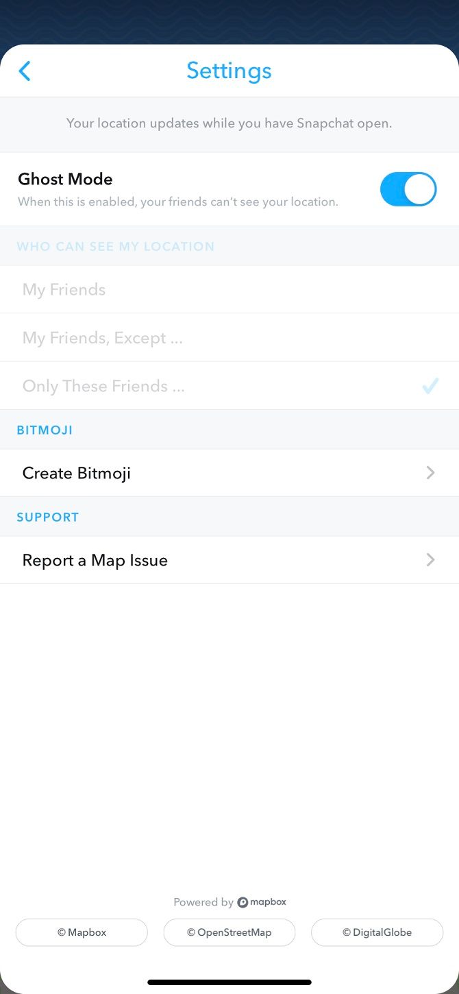 Как активировать режим невидимки в Snapchat