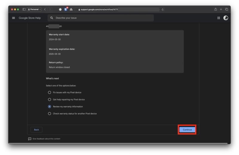 Дополнительные опции и помощь в Warranty Helper