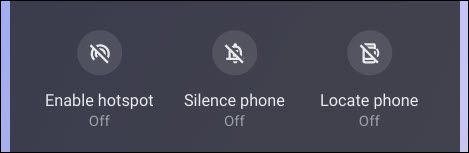 phone hub middle buttons