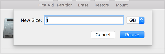 Процесс изменения размера зашифрованного образа диска