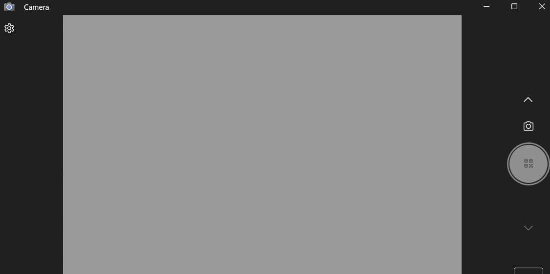 Опция штрихкода в приложении Камера Windows
