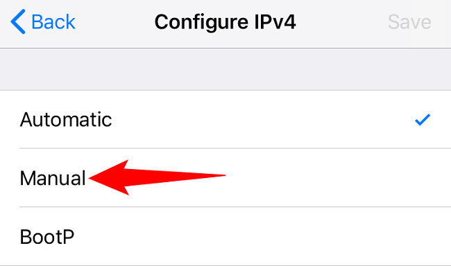 Выберите режим «Manual»
