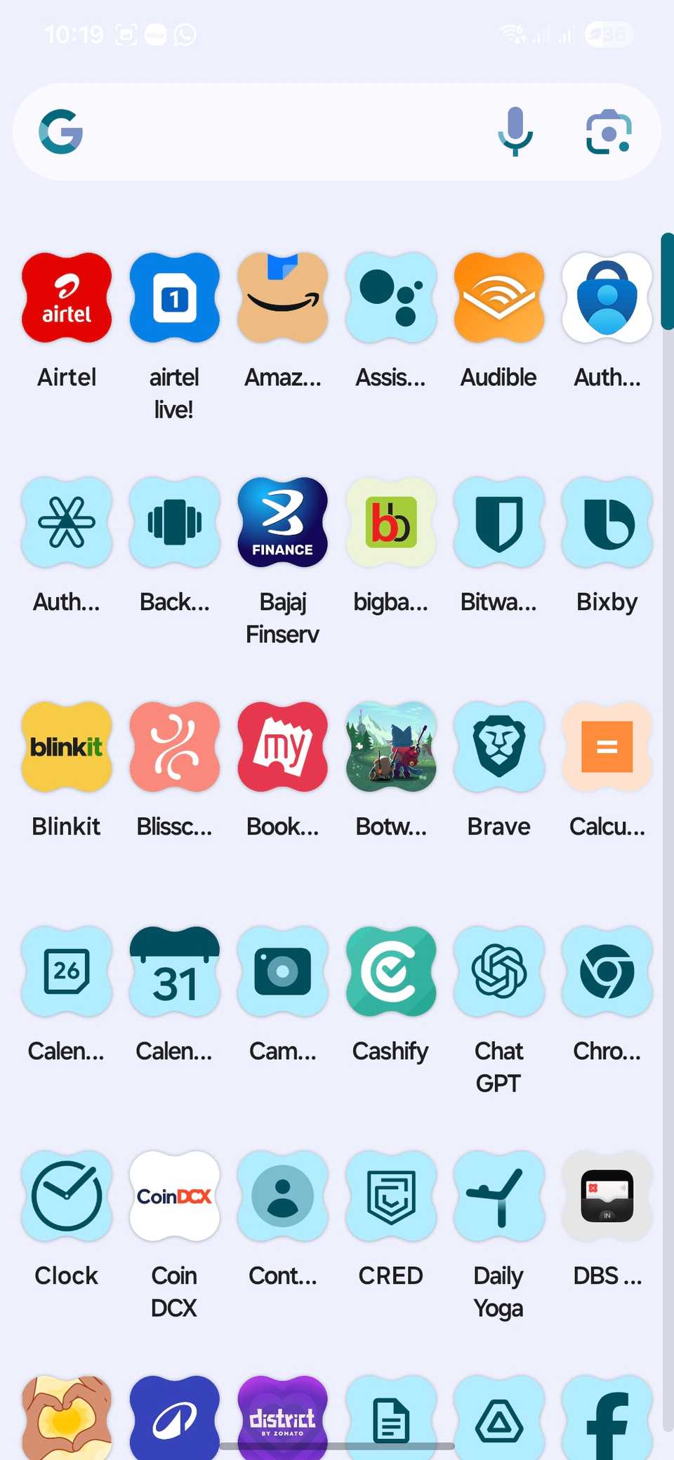 All app icons shape changed to Cookie shape.-1
