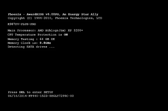 Вход в настройки BIOS/UEFI