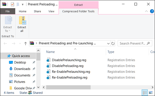 Иконка ZIP-файла с REG-хаком