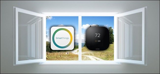 Отключать термостат через SmartThings при открытии окна