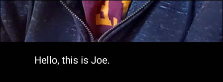 субтитры в мобильном приложении