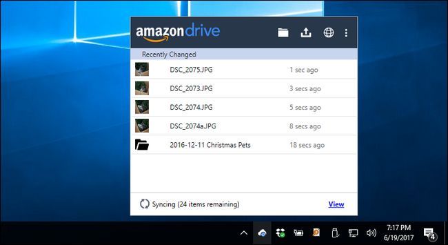 Загрузка файлов в папку синхронизации Amazon Drive