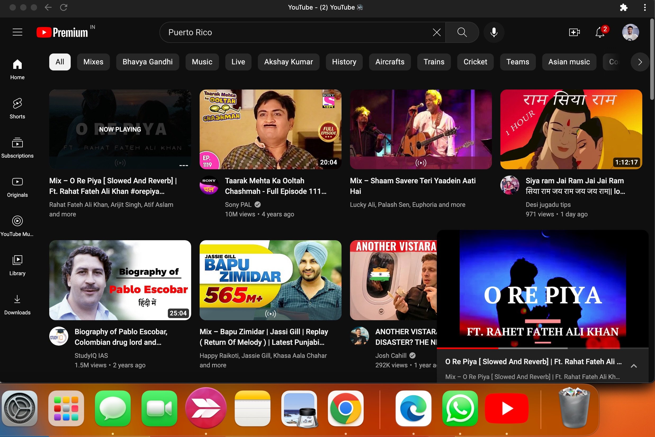 YouTube come app aggiunta al Launchpad