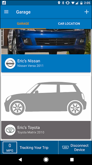 Выбор автомобиля в Dash