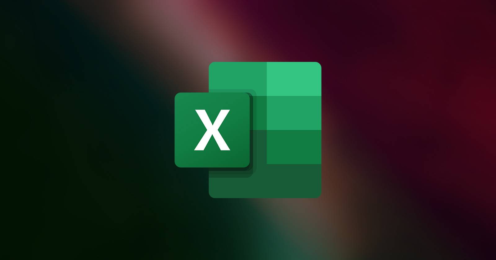 Excel logo on blurred background