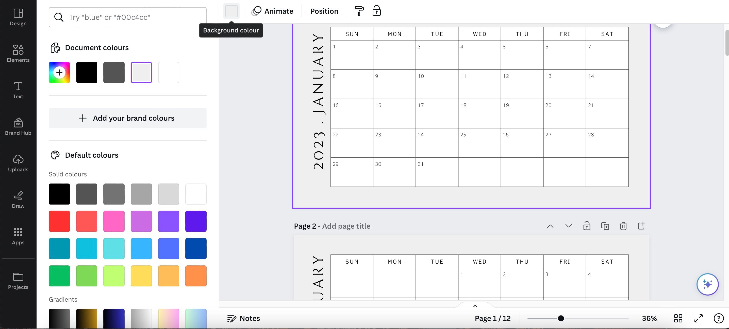 Скриншот: выделение элемента для смены цвета