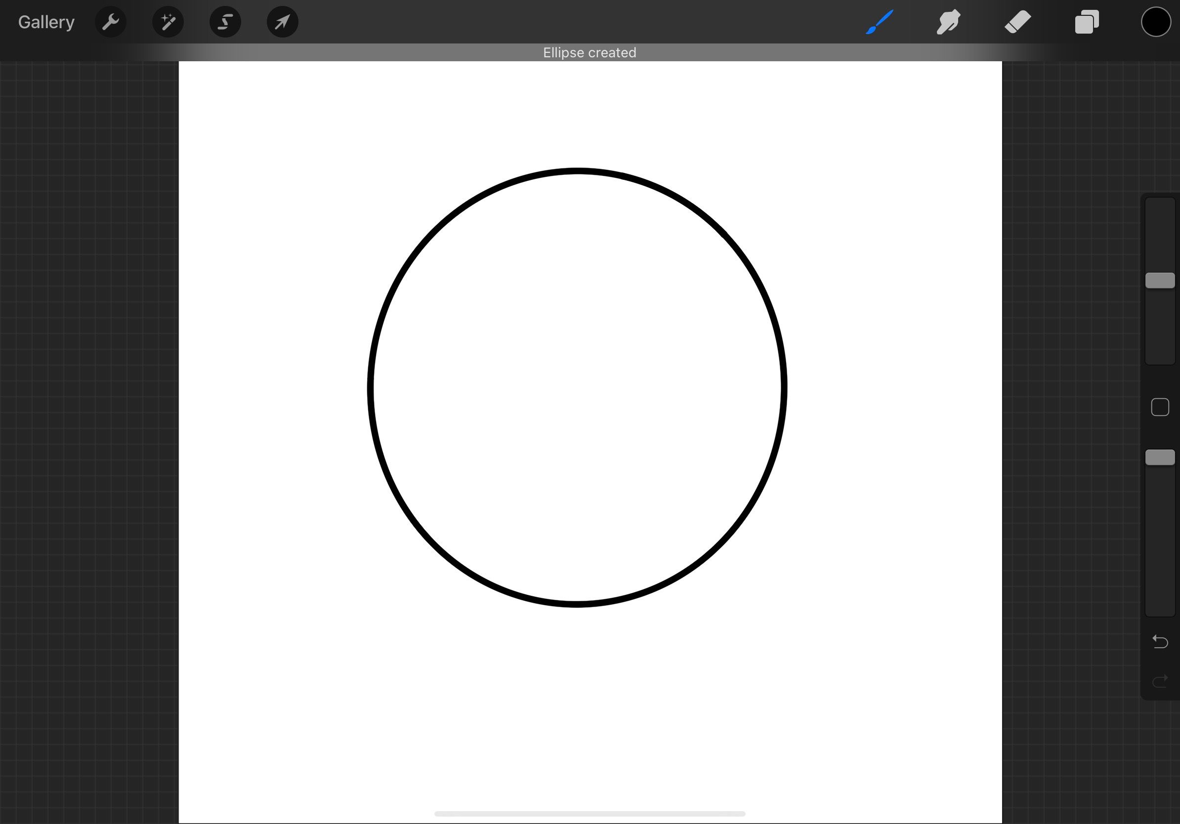 Создание ровных линий и фигур в Procreate для iPad