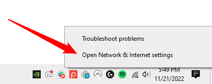 Открыть параметры