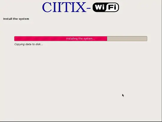 Ход установки CIITIX-WiFi — процесс установки