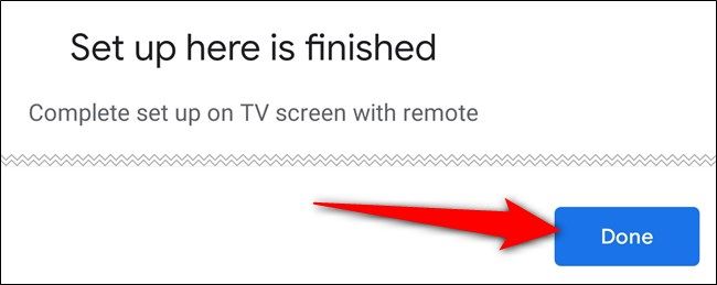 You're done with the Home app and tap 