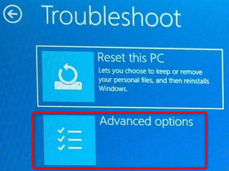В разделе Дополнительные параметры нажмите Параметры прошивки UEFI